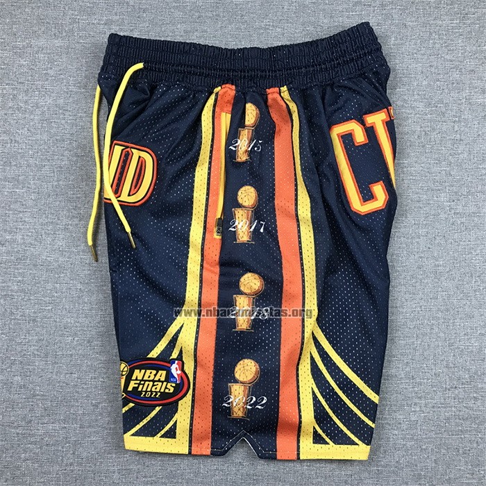 Pantalone Golden State Warriors Stephen Curry 2022 NBA Finals Azul